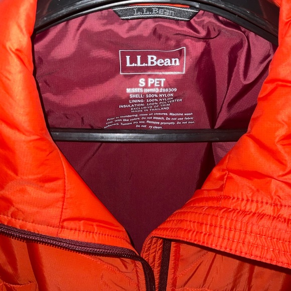 L.L.Bean burnt orange windbreaker jacket small petite - Picture 4 of 9